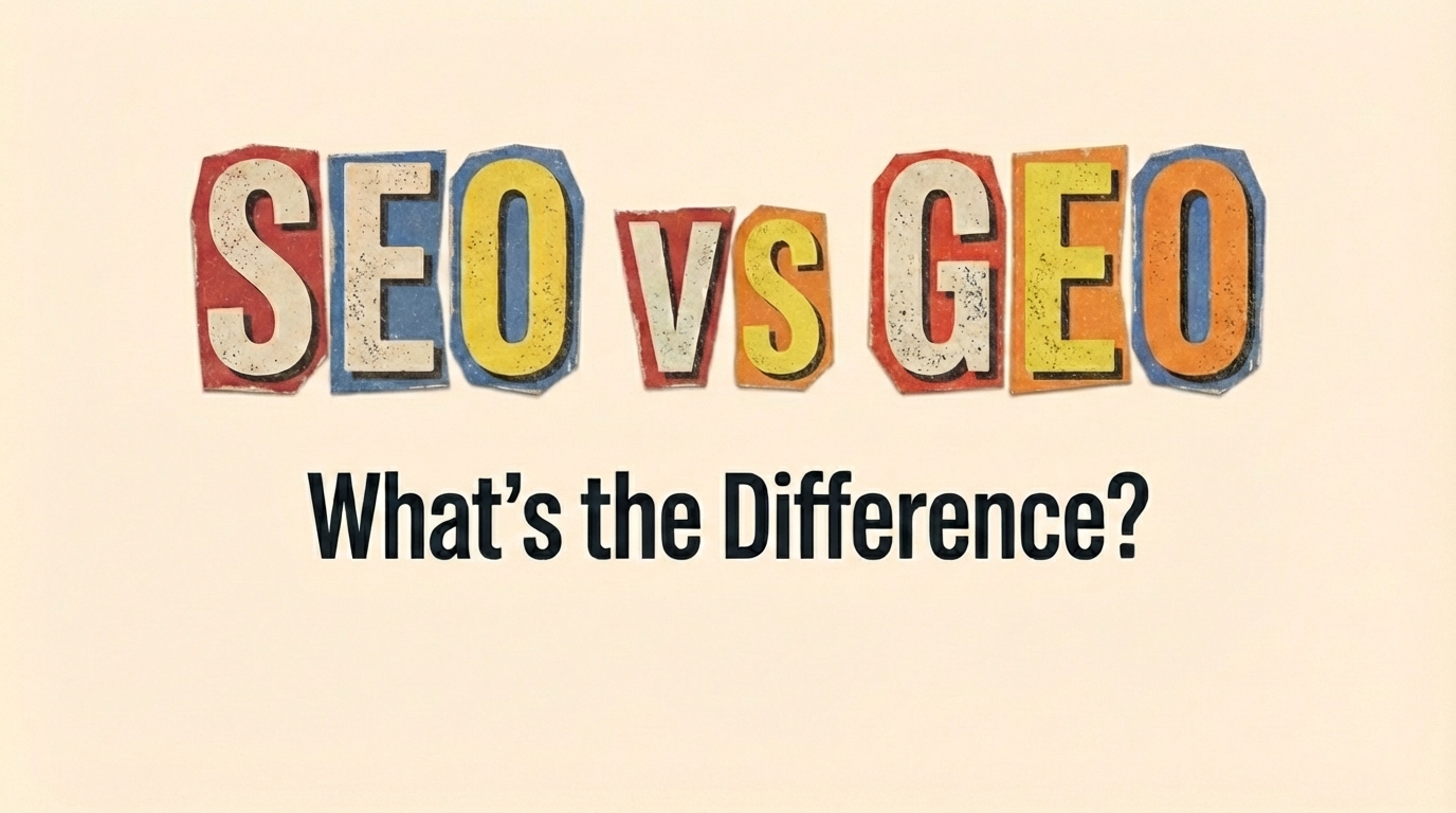 SEO vs GEO search optimization strategy visualization